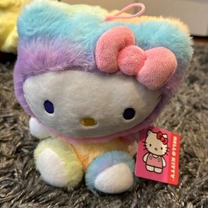 HELLO KITTY SANRIO FIESTA COLLECTION RAINBOW SHERBET PLUSH NWT 9.5”